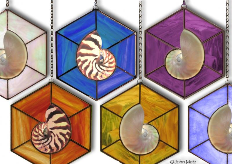 beautiful new collection of stained glass panels by John Matz