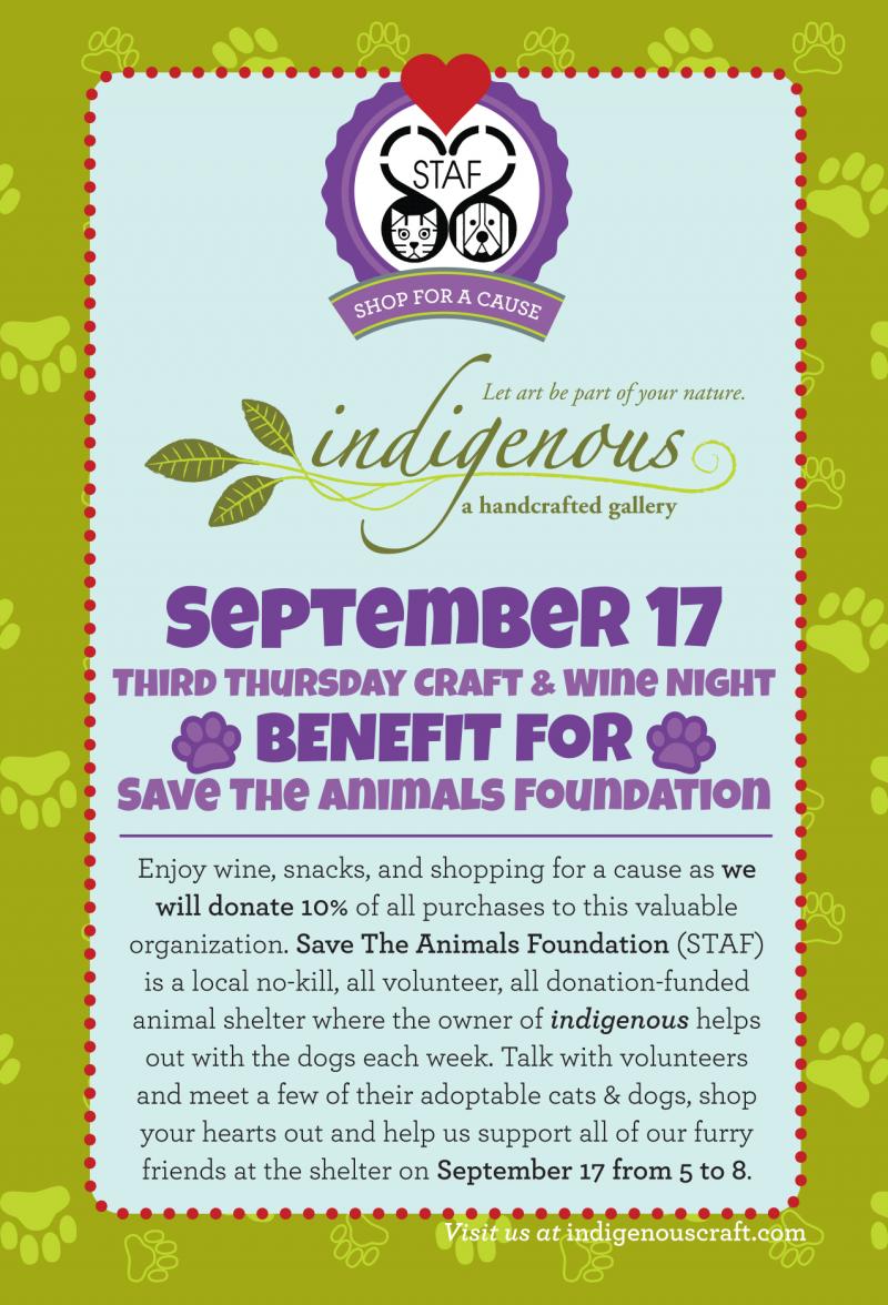 Join us September 17 for Save The Animals Foundation Benefit