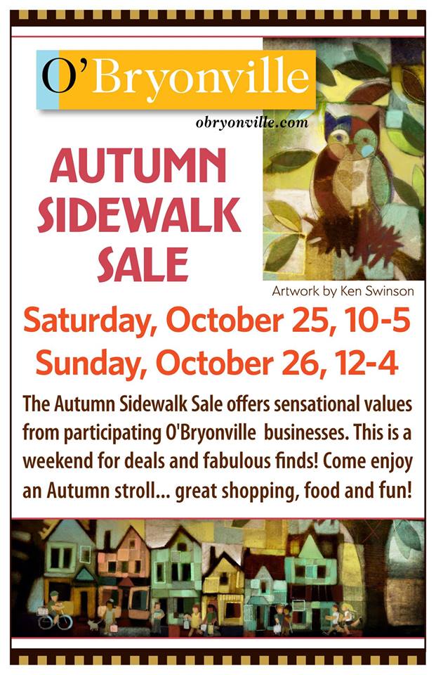Neighborhood Sidewalk Sale ~October 25 & 26